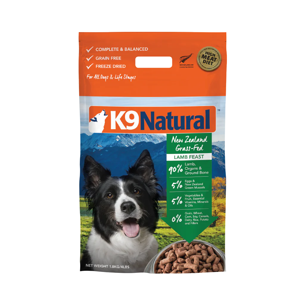 Lamb Feast Freeze-Dried Dog Food by K9 Natural