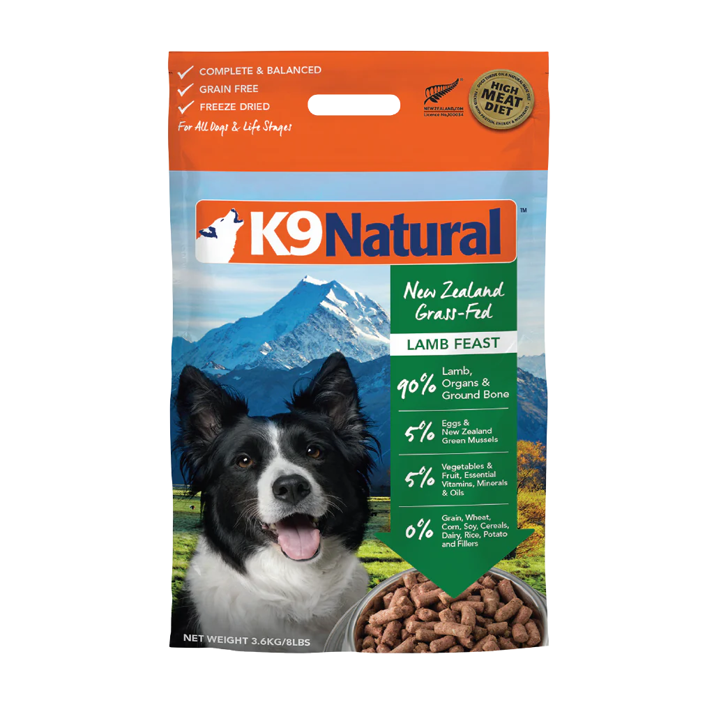 Lamb Feast Freeze-Dried Dog Food by K9 Natural