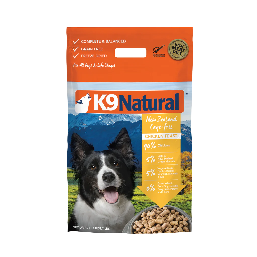 Chicken Feast Freeze-Dried Dog Food by K9 Natural
