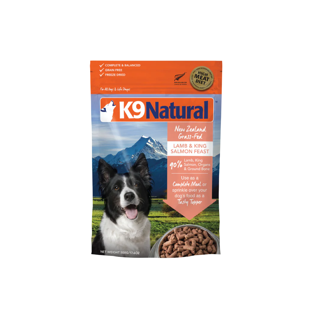 Lamb & Salmon Feast Freeze-Dried Dog Food by K9 Natural