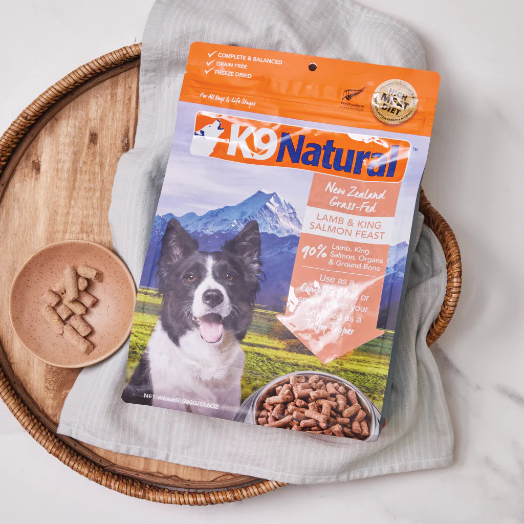 Lamb & Salmon Feast Freeze-Dried Dog Food by K9 Natural