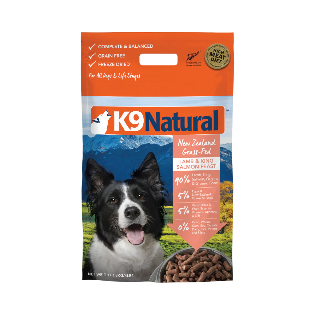 Lamb & Salmon Feast Freeze-Dried Dog Food by K9 Natural