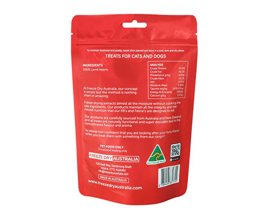 Lamb Heart (100g) by Freeze Dry Australia