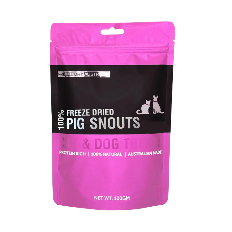 Freeze Dried Pig Snouts (100g) by Freeze Dry Australia