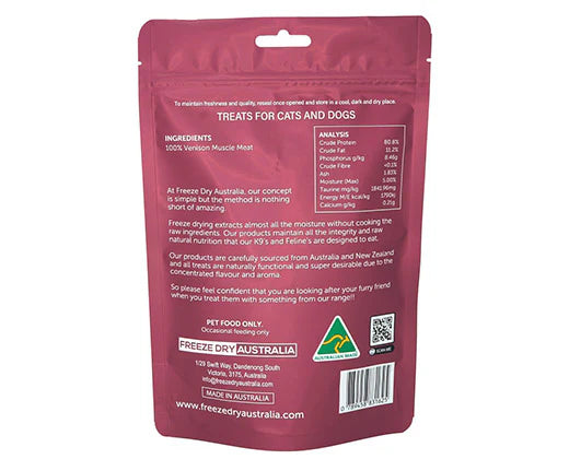 FD Venison Cookie (100g) by Freeze Dry Australia
