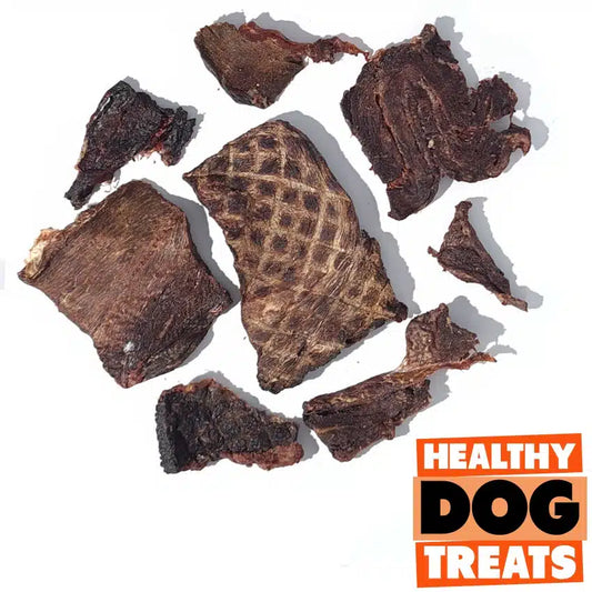 Beef Jerky Pieces (500g) by Healthy Dog Treats