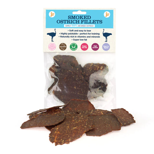 Smoked Ostrich Fillets (80g) by JR Pet Products
